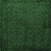 Square Persian Emerald Green Traditional Rug, tr1813emgrn