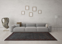 Machine Washable Persian Light Blue Traditional Rug in a Living Room, wshtr1813lblu