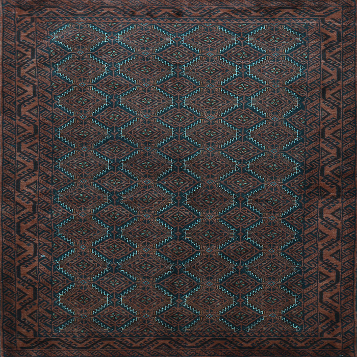 Square Machine Washable Persian Light Blue Traditional Rug, wshtr1813lblu