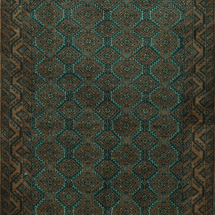 Machine Washable Persian Turquoise Traditional Area Rugs, wshtr1813turq