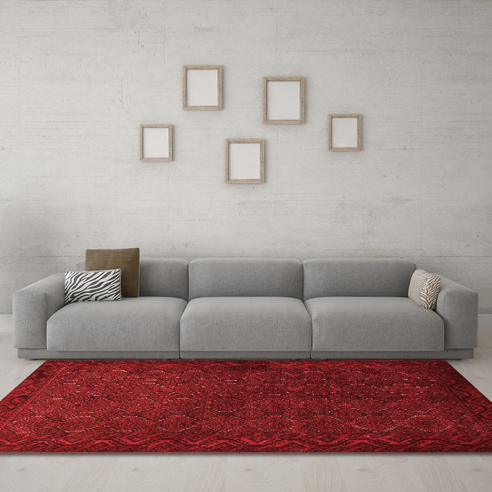 Traditional Red Washable Rugs