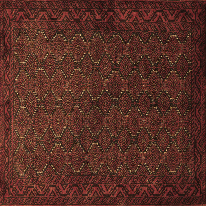 Square Machine Washable Persian Brown Traditional Rug, wshtr1813brn
