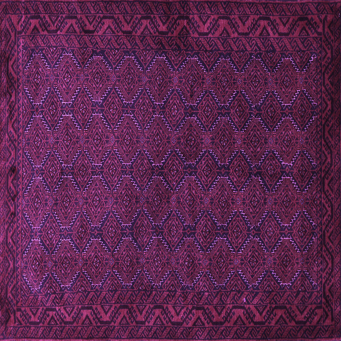 Square Persian Purple Traditional Rug, tr1813pur