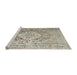 Sideview of Machine Washable Traditional Khaki Green Rug, wshtr1814