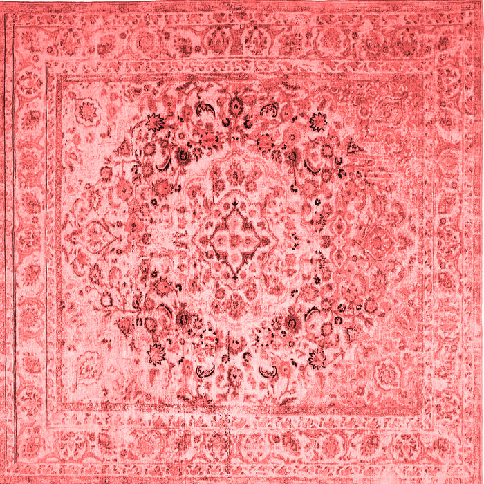 Medallion Red Traditional Rug, tr1814red