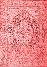 Medallion Red Traditional Rug, tr1814red