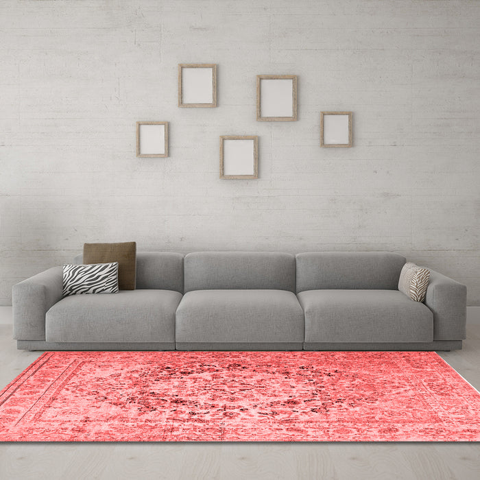 Traditional Red Washable Rugs