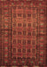 Machine Washable Persian Brown Traditional Rug, wshtr1815brn