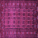 Square Machine Washable Persian Purple Traditional Area Rugs, wshtr1815pur