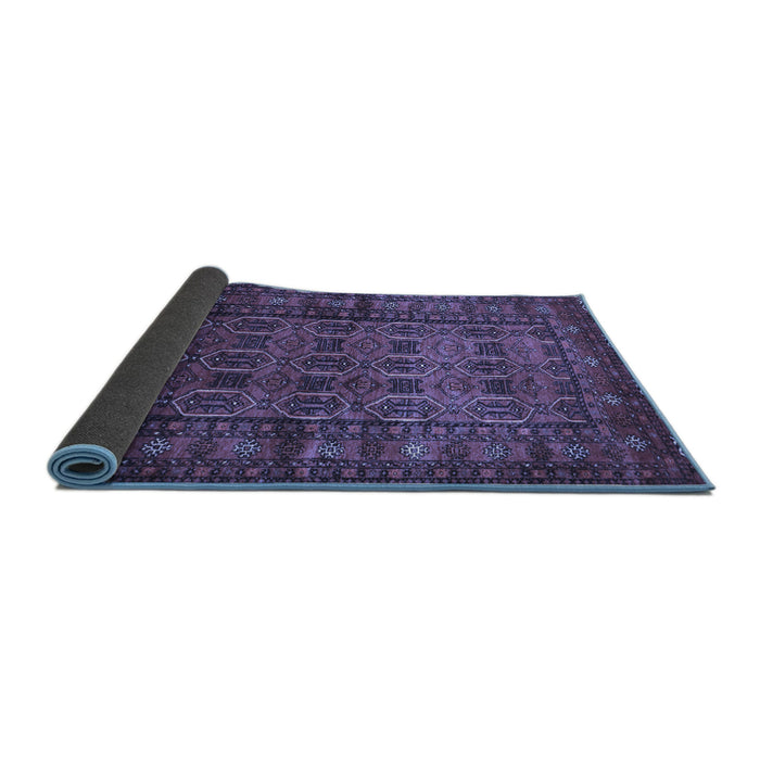 Sideview of Persian Blue Traditional Rug, tr1815blu