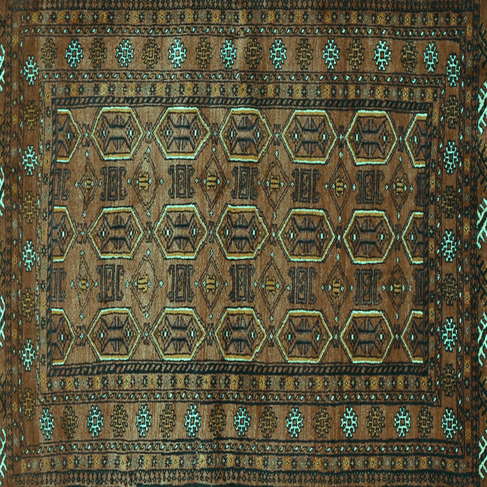 Square Persian Turquoise Traditional Rug, tr1815turq