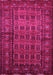 Machine Washable Persian Pink Traditional Rug, wshtr1815pnk