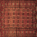 Square Persian Brown Traditional Rug, tr1815brn