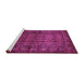 Sideview of Machine Washable Persian Purple Traditional Area Rugs, wshtr1815pur