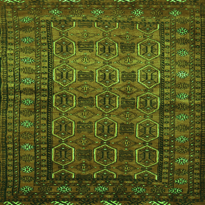 Serging Thickness of Persian Green Traditional Rug, tr1815grn
