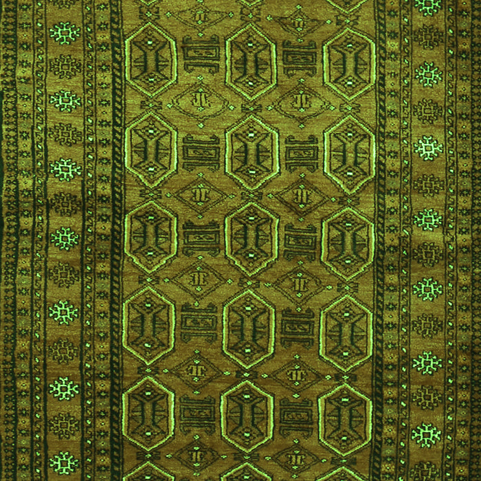 Serging Thickness of Machine Washable Persian Green Traditional Area Rugs, wshtr1815grn