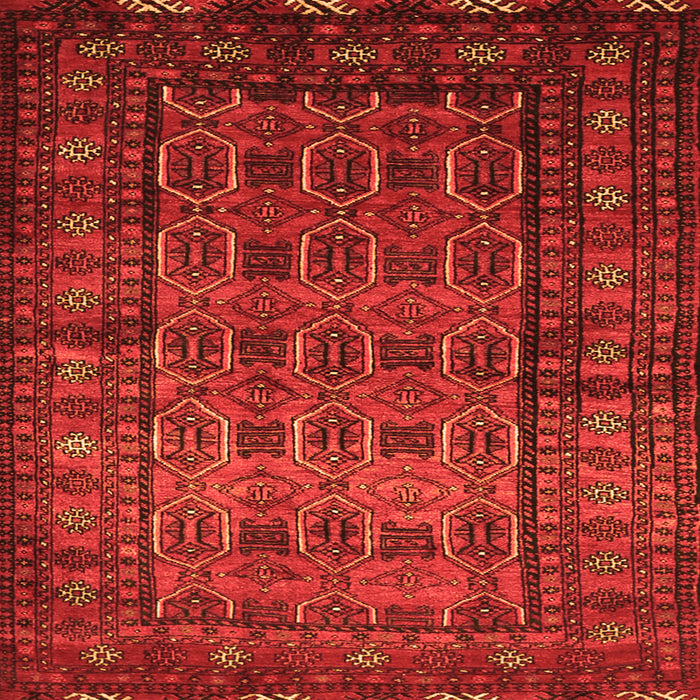 Serging Thickness of Persian Orange Traditional Rug, tr1815org