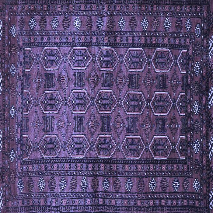 Square Machine Washable Persian Blue Traditional Rug, wshtr1815blu