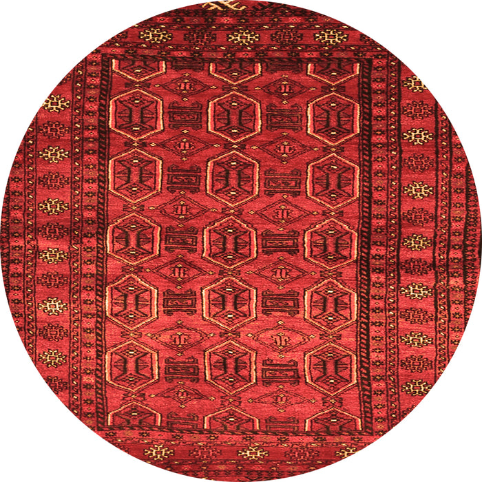 Square Persian Orange Traditional Rug, tr1815org