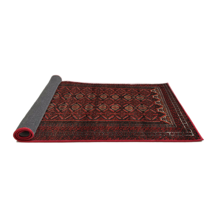 Sideview of Traditional Crimson Red Persian Rug, tr1816