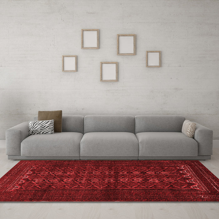 Traditional Red Washable Rugs