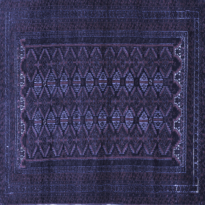 Square Persian Blue Traditional Rug, tr1816blu
