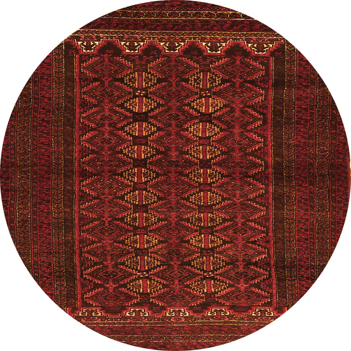 Machine Washable Persian Orange Traditional Area Rugs, wshtr1816org