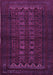 Machine Washable Persian Purple Traditional Area Rugs, wshtr1816pur