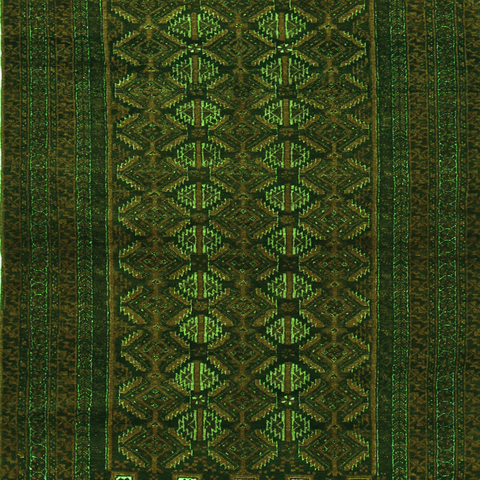 Serging Thickness of Machine Washable Persian Green Traditional Area Rugs, wshtr1816grn