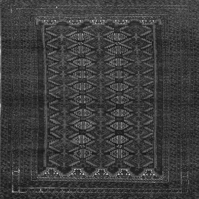 Round Machine Washable Persian Gray Traditional Rug, wshtr1816gry