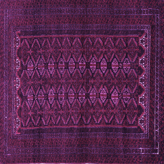 Square Persian Purple Traditional Rug, tr1816pur