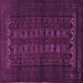 Square Persian Purple Traditional Rug, tr1816pur