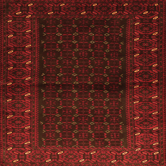Serging Thickness of Persian Orange Traditional Rug, tr1817org