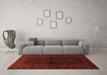 Machine Washable Persian Orange Traditional Area Rugs in a Living Room, wshtr1817org