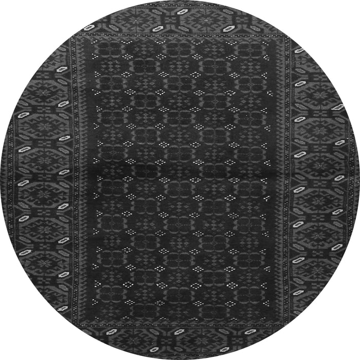 Square Persian Gray Traditional Rug, tr1817gry