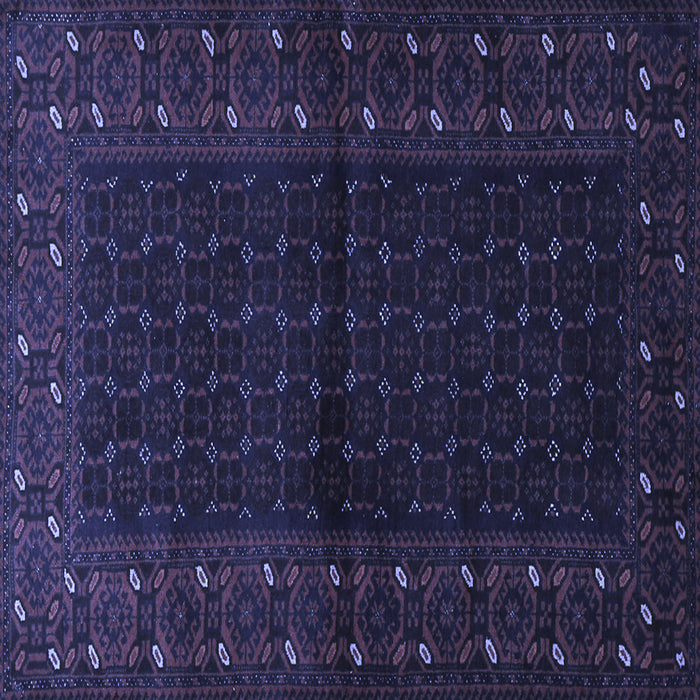 Square Persian Blue Traditional Rug, tr1817blu