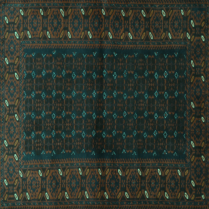 Square Persian Turquoise Traditional Rug, tr1817turq