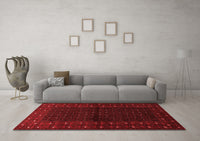 Machine Washable Persian Red Traditional Rug, wshtr1817red