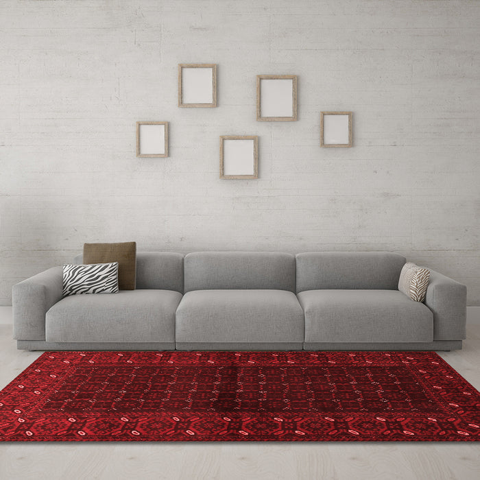 Traditional Red Washable Rugs