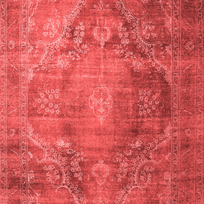 Machine Washable Persian Red Traditional Rug, wshtr1818red