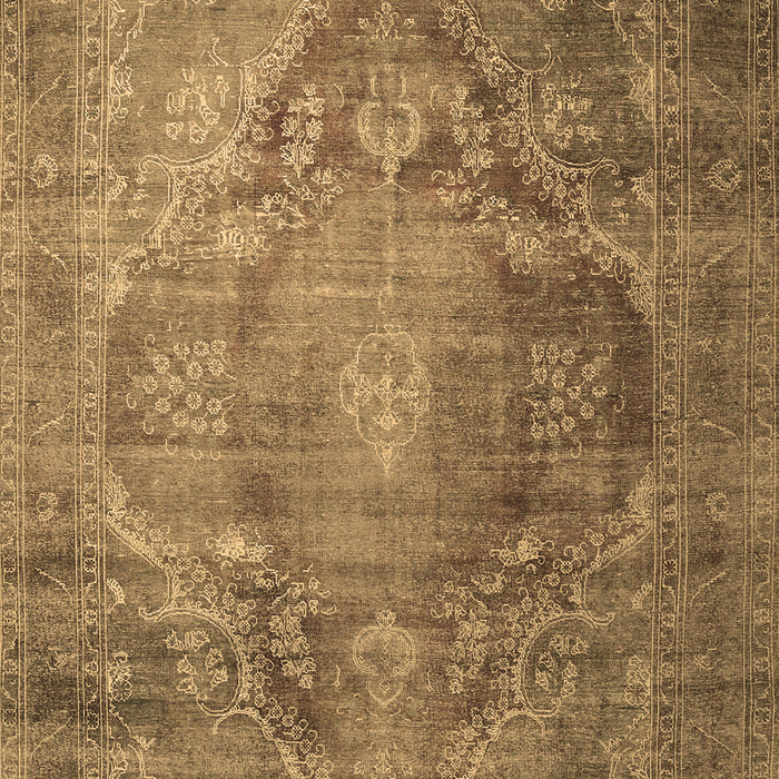 Machine Washable Persian Brown Traditional Rug, wshtr1818brn