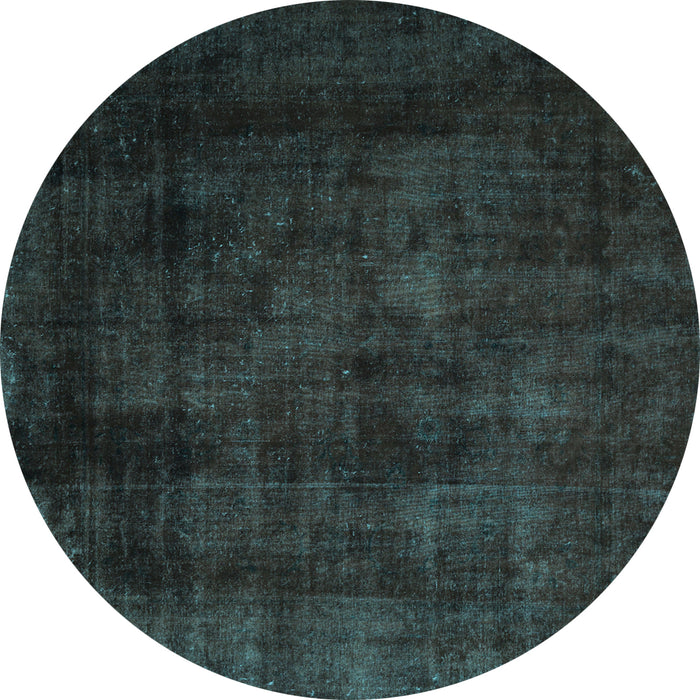 Round Persian Light Blue Traditional Rug, tr1819lblu