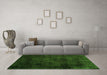 Machine Washable Persian Green Traditional Area Rugs in a Living Room,, wshtr1819grn