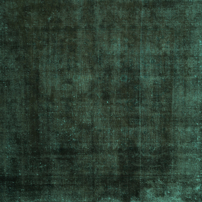 Square Persian Turquoise Traditional Rug, tr1819turq