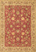 Machine Washable Persian Brown Traditional Rug, wshtr181brn