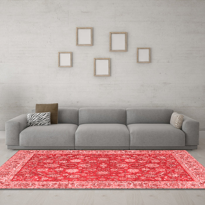 Traditional Red Washable Rugs