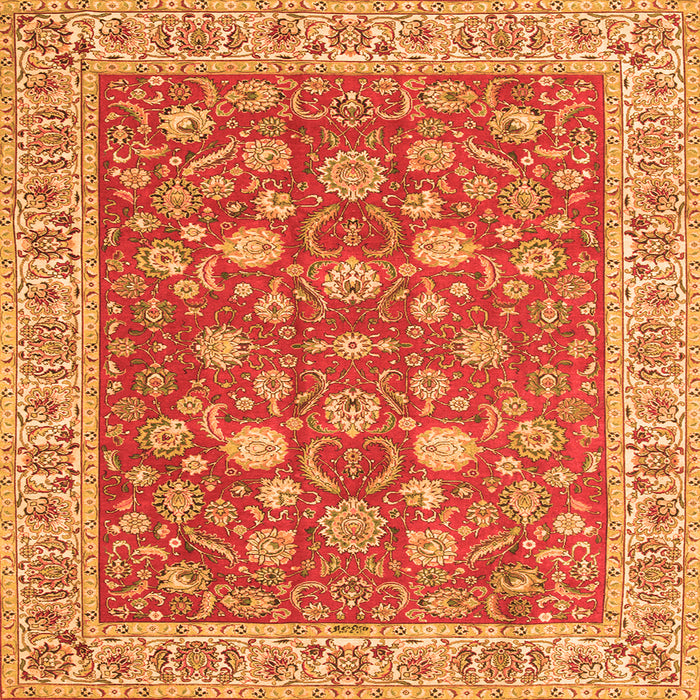 Serging Thickness of Persian Orange Traditional Rug, tr181org