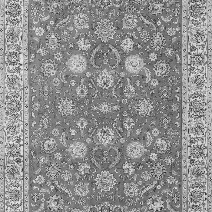 Serging Thickness of Machine Washable Persian Gray Traditional Rug, wshtr181gry