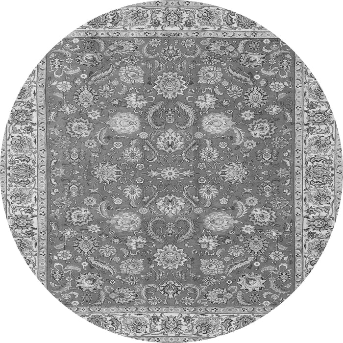 Square Persian Gray Traditional Rug, tr181gry