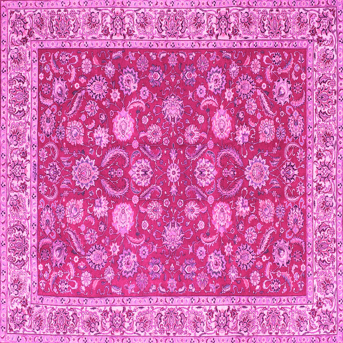 Square Persian Pink Traditional Rug, tr181pnk